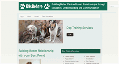 Desktop Screenshot of k9sbehave.com